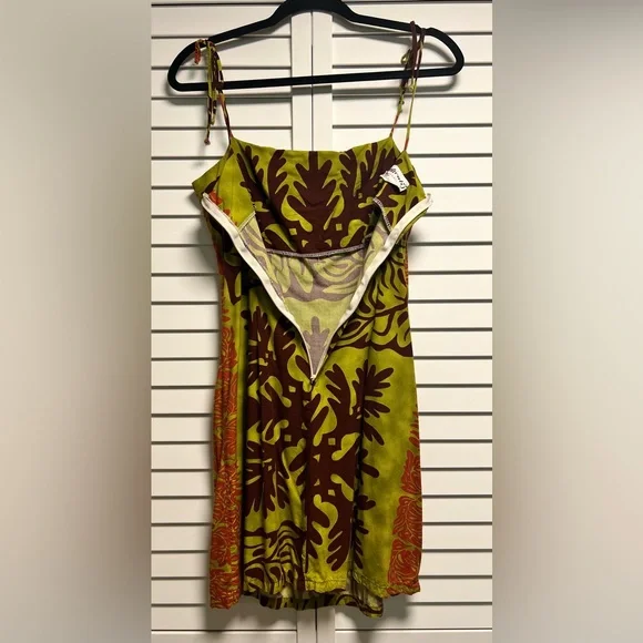 Manuhealii Green and Brown Sarong Swim Cover-Up - Picture 2 of 5